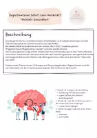 Vorschau - Unterrichtsreihen - Begleitmaterial Selbst-Lern-Werkstatt “Mentale Gesundheit” - Seite 1