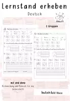 Vorschau - Test - Lernstandserhebung⎟Quiz: Deutsch 1. Klasse - Deckblatt