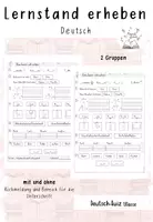 Vorschau - Test - Lernstandserhebung⎟Quiz: Deutsch 1. Klasse - Deckblatt