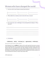 Aperçu - Préparation de séance / Séance complète - Femmes qui ont changé le monde – Plan de leçon / Activité indépendante - Page 1