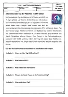 Vorschau - Unterrichtsreihen - 04-24 Internationaler Tag der Mädchen im IKT-Sektor - Deckblatt