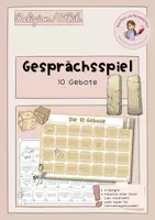 Vorschau - Spiele - Gesprächsspiel: Die 10 Gebote / Plauderbrettspiel - Deckblatt