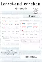 Vorschau - Test - Lernstandserhebung⎟Quiz: Mathe 1. Klasse - Deckblatt