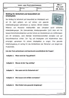Vorschau - Unterrichtsreihen - 04-28 Welttag für Sicherheit und Gesundheit am Arbeitsplatz - Deckblatt