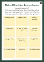 Vorschau - Arbeitsblätter - Steckbrief Das bin ich und Bingo zum Kennenlernen - Seite 2