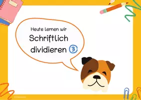 Vorschau - Präsentationen/Tafelbilder - Einführung schriftlich dividieren 1-3 - Seite 1