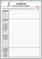 Vorschau - Arbeitsblätter - Sachtextanalyse – Schreibplan + Formulierungshilfen - Seite 1