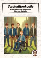 Vorschau - Arbeitsblätter - Leseaufgaben "Vorstadtkrokodile" - Deckblatt