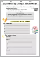 Vorschau - Arbeitsblätter - Sachtextanalyse: Typisch Sachtext + Aufbau + Checkliste - Seite 1