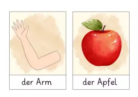 Vorschau - Stationenlernen - Bildkarten Buchstabe A / Buchstabeneinführung - Seite 1