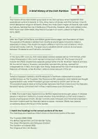 Vorschau - Arbeitsblätter - A Brief History of the Irish Partition - Englisch Oberstufe - Seite 1