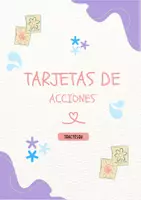 Vista previa - Tarjetas / Manipulativos - Tarjetas de acciones - Portada