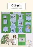 Vorschau - Mal- und Bastelvorlagen - Lapbook: Ostern - Deckblatt