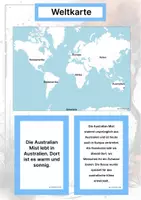 Vorschau - Arbeitsblätter - Die Australian Mist (Katzenrasse aus Australien) – Steckbrief inklusive – Kontinente entdecken – Montessori Lernkarten zur kosmischen Erziehung - Seite 2
