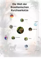 Vorschau - Arbeitsblätter - Die Brasilianische Kurzhaarkatze (Katzenrasse aus Südamerika) – Steckbrief inklusive – Kontinente entdecken – Montessori Lernkarten - Seite 3