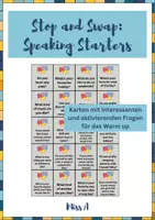 Vorschau - Aufgabenkarten - Speaking Starters | A2-B1+ - Deckblatt