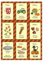 anteprima - Flashcard - Autumn - I have... Who has...? game (English) / Autunno - Io ho... Chi ha...? gioco (Inglese) - Pagina 3