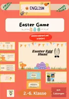 Vorschau - Arbeitsblätter - Materialpaket: Ostern/ Easter Spielerisches, selbstbestimmtes Lernen und Kreieren (Englisch, Mathe, Kunst) Klass 2, 3, 4, 5, 6, 7_ CLIL - Seite 1
