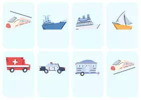 Προεπισκόπηση - Flashcards - Κάρτες μέσων μεταφοράς και σημάνσεις - Σελίδα 2