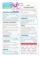 Vorschau - Arbeitsblätter - Axolotl Sparpaket / Materialpaket - mit Lesetext, Steckbrief, Lückentext, Suchsel, Satzpaare, Quiz und Ausmalbildern - Seite 3