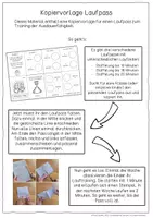 Vorschau - Fördermaterial/Inklusion - Laufpass (Kopiervorlage) - Ausdauertraining - Seite 1