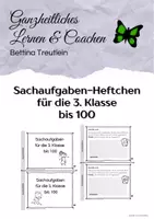 Vorschau - Arbeitsblätter - Sachaufgaben Heftchen für die 3. Klasse - Deckblatt