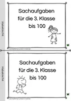 Vorschau - Arbeitsblätter - Sachaufgaben Heftchen für die 3. Klasse - Seite 1