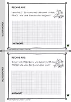 Vorschau - Arbeitsblätter - Sachaufgaben Heftchen für die 3. Klasse - Seite 3