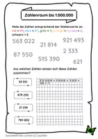 Vorschau - Arbeitsblätter - Aufgaben im Zahlenraum 1 Million - Seite 2