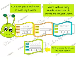Vista previa - Hojas de trabajo - Sight words | English - Inglés - página 1
