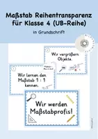 Vorschau - Unterrichtsreihen - Maßstab Reihentransparenz Klasse 4 - Deckblatt