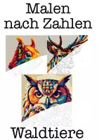 Vorschau - Mal- und Bastelvorlagen - Materialpaket Malen nach Zahlen (375 Malvorlagen) - Seite 1