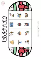 Vista previa - Manualidades / Dibujos para colorear - EASTER FLIPBOOKS (WITH & WITHOUT WORDS) - página 3