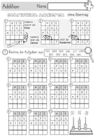 Vorschau - Unterrichtsreihen - Einführung Schriftliche Addition - 3. Klasse Zahlenraum 1000 mit Rechenspuren, Rechen- Mal Blättern und Spielen - Seite 2