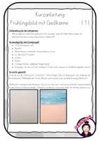 Vorschau - Stundenentwürfe - Kunst FRÜHLING: Gießkanne mit Regenbogentropfen - Seite 3