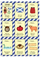 anteprima - Flashcard - Scotland I have... Who has...? - vocabulary game (English) / Scozia Ho... Chi ha...? - gioco di vocabolario (inglese) - Pagina 1