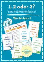 Vorschau - Spiele - 1, 2 oder 3? - Das Rechtschreibspiel - Wortschatz 1 - Deckblatt