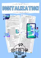 Vorschau - Arbeitsblätter - Digitalization Textverständnis Englisch Exercises VokabelnLeseverstehen Worksheet - Deckblatt