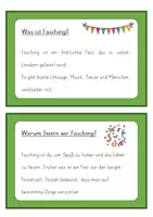 Vorschau - Text - Differenzierte Abschreibkartei - Fasching/Karneval - Seite 1