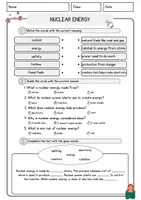 Vorschau - Arbeitsblätter - Nuclear Energy English Reading Comprehension Leseverstehen Exercises - Seite 2
