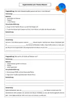 Vorschau - Experimente - Oberflächenspannung von Wasser - Deckblatt