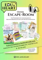 Vorschau - Arbeitsblätter - Escape Room zu Ostern im Fach Deutsch (Kl. 8-10: Rechtschreibung, Kommas) - Deckblatt