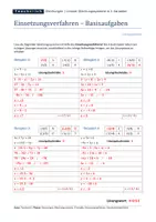 Vorschau - Arbeitsblätter - Gleichungssysteme: Einsetzungsverfahren (Substitutionsverfahren) - Seite 3