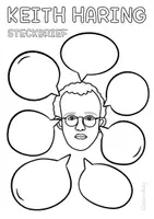 Vorschau - Arbeitsblätter - Ostereisuche nach Keith Haring - Pop Art Kunstprojekt im Frühling & Ostern - Seite 2