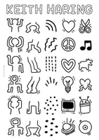 Vorschau - Arbeitsblätter - Ostereisuche nach Keith Haring - Pop Art Kunstprojekt im Frühling & Ostern - Seite 3