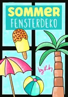Vorschau - Mal- und Bastelvorlagen - Sommer Bastelvorlagen zum Ausmalen & Ausschneiden ☀️ - Deckblatt