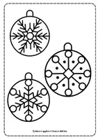 anteprima - Materiale per pittura e bricolage - Decorazioni per finestre: Ghirlanda di palline di Natale - Pagina 1