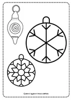 anteprima - Materiale per pittura e bricolage - Decorazioni per finestre: Ghirlanda di palline di Natale - Pagina 3