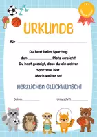 Vorschau - Poster - Sport Urkunde für Kinder: Sportfest und Sporttag in der Grundschule und im Kindergarten. - Seite 3