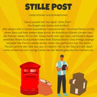 Vorschau - Fördermaterial/Inklusion - Stille Post DAF DAZ (DEUTSCH ENGLISCH) - Deckblatt
